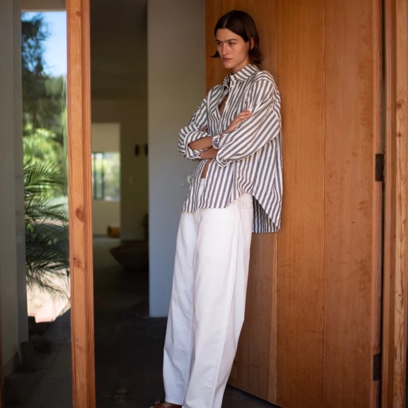 Jesse Kamm - CALIFORNIA WIDE IN SALT WHITE, Size 6 NWT - Picture 2 of 5